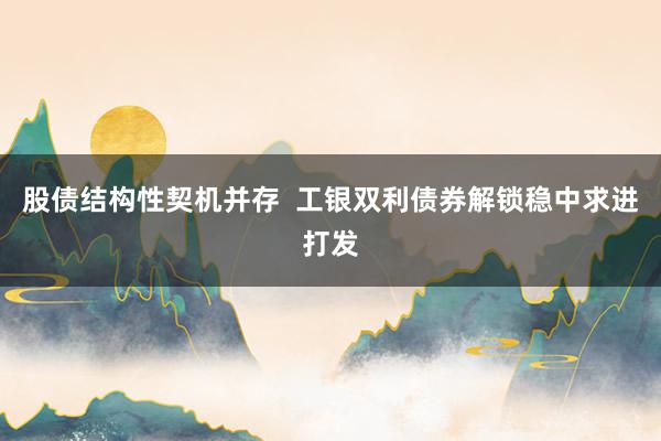 股债结构性契机并存 工银双利债券解锁稳中求进打发
