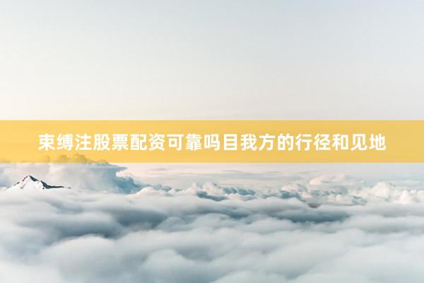 束缚注股票配资可靠吗目我方的行径和见地